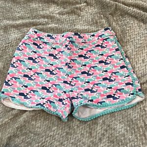 Multi color whale shorts